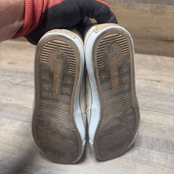 Tommy Bahama Jaali Tan Canvas Mesh Slip On Shoes Men's Size 10 - Picture 4 of 7